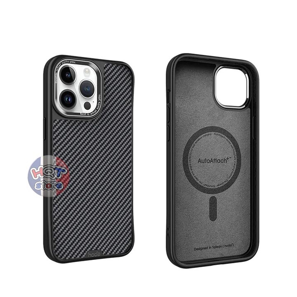 Ốp lưng sợi Carbon Kevlar Hoda Diverse Case iPhone 15 Pro Max / 15 Pro