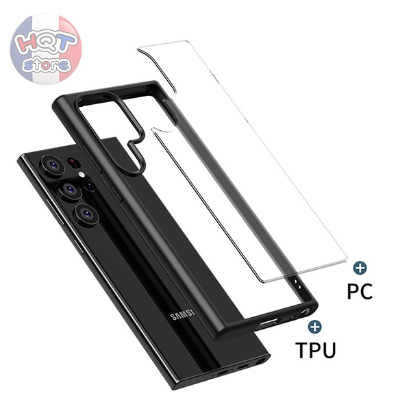 Ốp lưng trong suốt viền mỏng IPaky Bright S23 Ultra S23 Plus S23