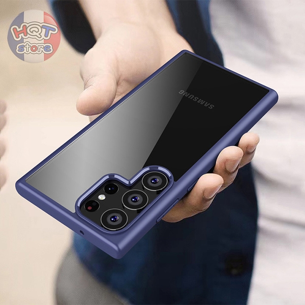 Ốp lưng trong suốt viền mỏng IPaky Bright S23 Ultra S23 Plus S23