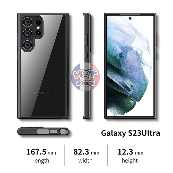 Ốp lưng trong suốt viền mỏng IPaky Bright S23 Ultra S23 Plus S23