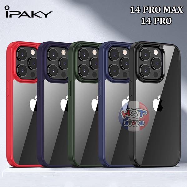 Ốp lưng trong viền màu IPaky Bright cho IPhone 14 Pro Max / 14 Pro