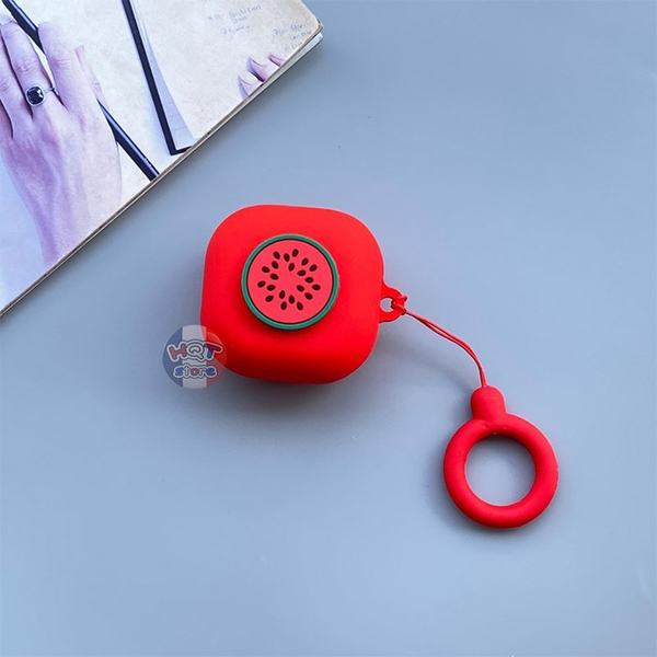 Ốp silicon case hình trái cây tai nghe Galaxy Buds Live / Pro (Mẫu 3)