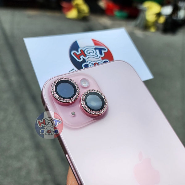 Ốp Camera đính đá URR Diamond Lens iPhone 15 Pro Max 15 Pro 15 Plus 15