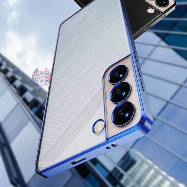 Ốp dẻo nhám viền màu Shining Matte cho S22 Ultra / S22 Plus / S22