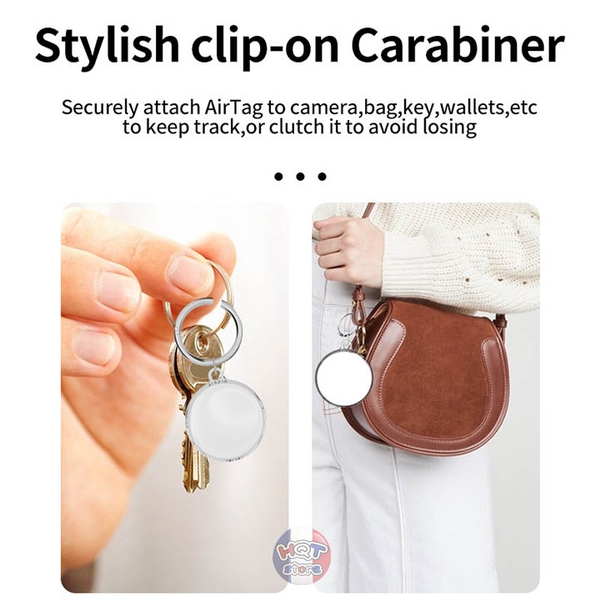 Ốp dẻo trong suốt cho Airtag Slim Case bảo vệ chống trầy chống va đập