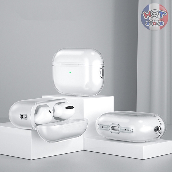 Ốp dẻo trong suốt cho tai nghe Airpods Pro 2 (Clear Soft Case)