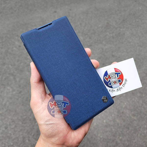 Ốp lưng bao da Nillkin Qin Pro Plain Leather Cloth Case S22 Ultra