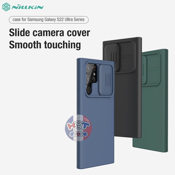 Ốp lưng bảo vệ camera Nillkin Camshield Silky Silicon Case S22 Ultra