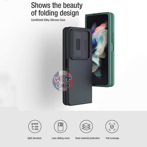 Ốp lưng bảo vệ camera Nillkin Camshield Silky Silicon Case Z Fold 4