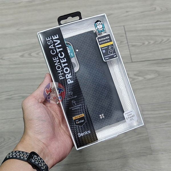 Ốp lưng carbon Benks ArmorGrid ArmorAir Samsung Z Fold 7 (Back Case)