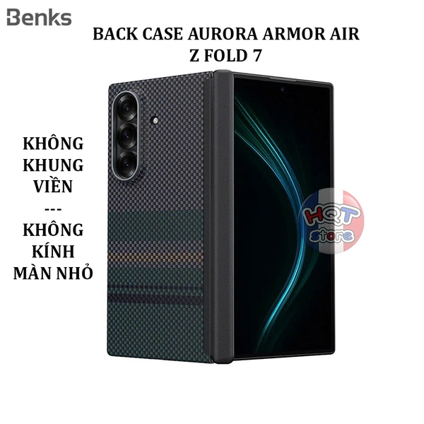 Ốp lưng carbon Benks Aurora ArmorAir Case Samsung Z Fold 7 (Back Case)