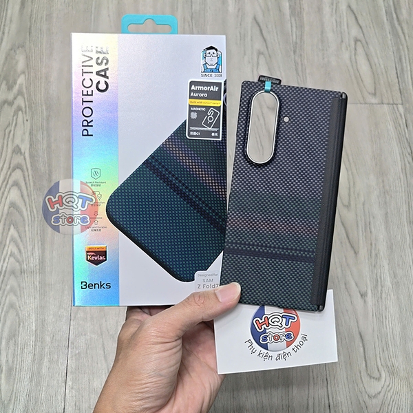 Ốp lưng carbon Benks Aurora ArmorAir Case Samsung Z Fold 7 (Back Case)