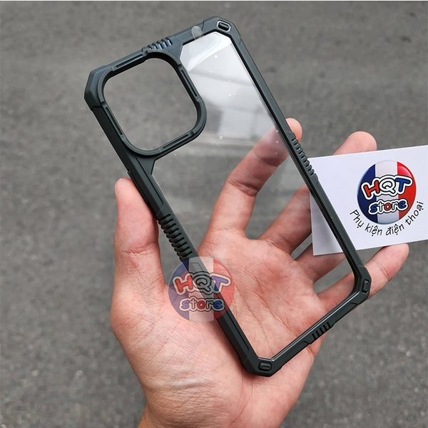 Ốp lưng chống sốc IPaky Armor Clear IPhone 13 Pro Max / 13 Pro / 13