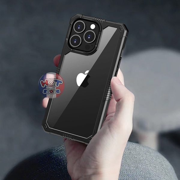 Ốp lưng chống sốc IPaky Armor Clear IPhone 13 Pro Max / 13 Pro / 13