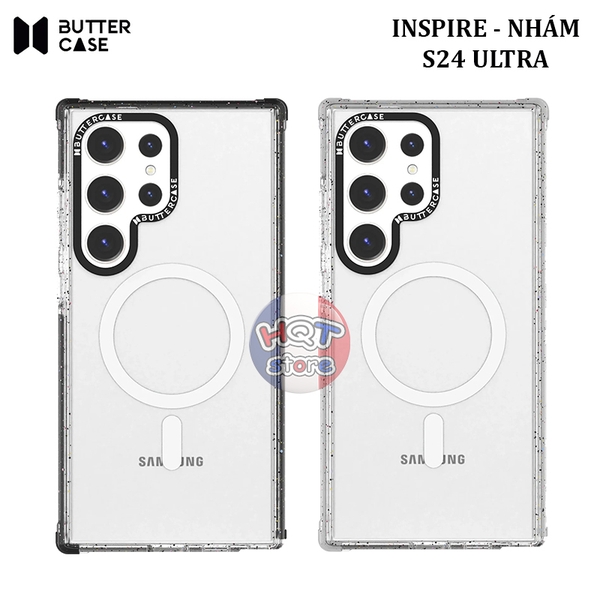 Ốp lưng chống sốc nhám trong ButterCase Inspire Matte Series S24 Ultra