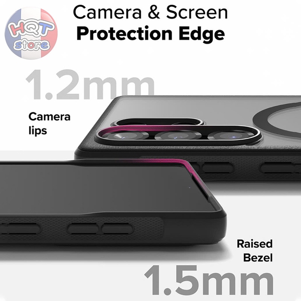 Ốp lưng chống sốc Ringke Fusion Bold Magnetic cho S25 Ultra chính hãng