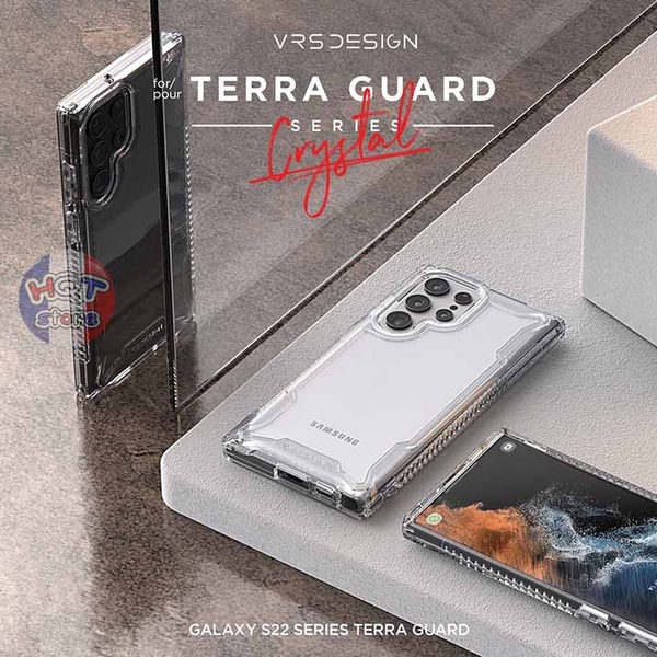 Ốp lưng chống sốc trong suốt VRS Terra Guard Crystal Samsung S22 Ultra