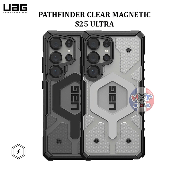 Ốp lưng chống sốc UAG Pathfinder Clear Magnetic S25 Ultra chính hãng