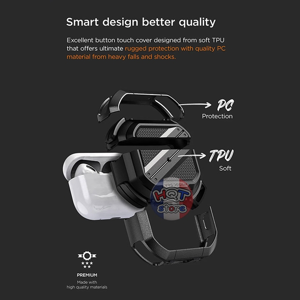 Ốp lưng chống sốc VRS Design Terra Guard Ultimate Case Airpods Pro 2