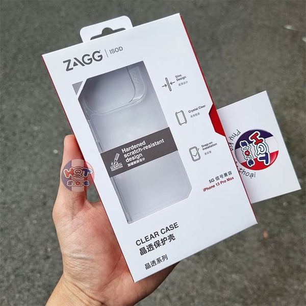 Ốp lưng chống sốc ZAGG Clear Casse cho IPhone 13 Pro Max / 13 Pro