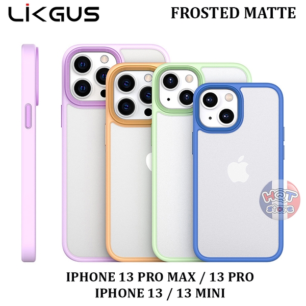 Ốp lưng chống vân tay Likgus Frosted IPhone 13 Pro Max 13Pro 13 13Mini