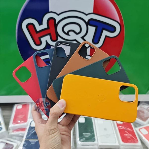 Ốp lưng da Leather Case Magsafe cho IPhone 12 Pro Max (Da Bò Thật)