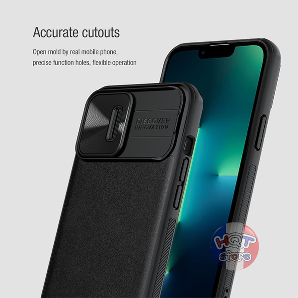 Ốp lưng da Nillkin CamShield Leather cho IPhone 13 Pro Max / 13 Pro