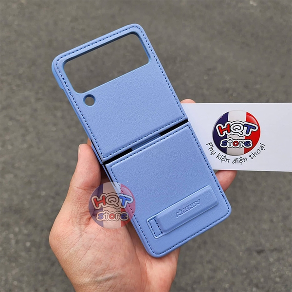 Ốp lưng da Nillkin Qin Vegan Leather Case Galaxy Z Flip 4 5G có giá đỡ