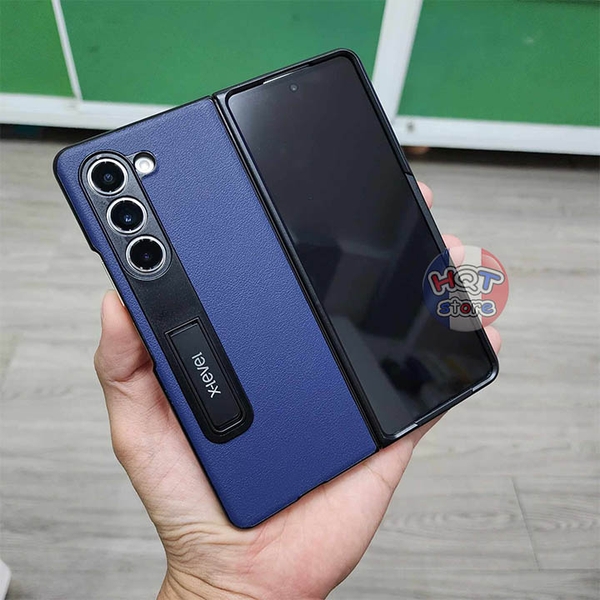 Ốp lưng da X-Level Utmost Plain cho Z Fold 5 có chân chống