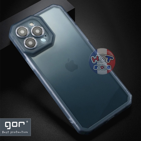 Ốp lưng dẻo trong viền nhám Gor Armor iPhone 12 Pro Max / 12 Pro / 12