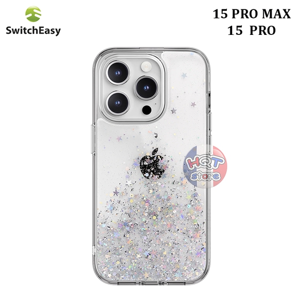 Ốp lưng kim tuyến 3D SwitchEasy Starfield IPhone 15 Pro Max / 15 Pro