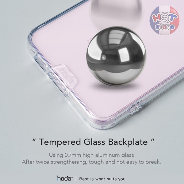 Ốp lưng kính cường lực HODA Crystal Pro Glass Case Samsung S23 Ultra