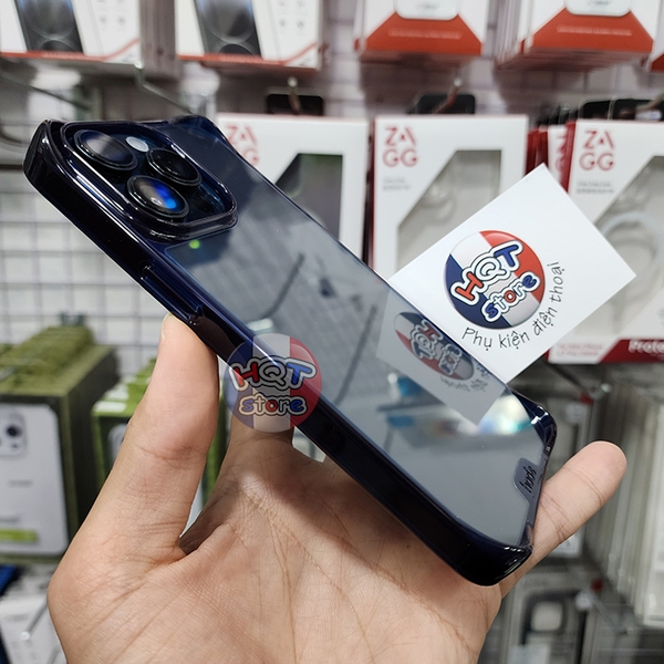 Ốp lưng kính cường lực HODA Crystal Pro IPhone 15 Pro Max / 15 Pro