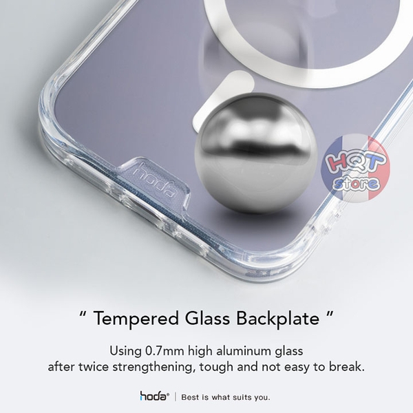 Ốp lưng kính HODA Crystal Pro Glass Magsafe IPhone 14 Pro Max / 14 Pro