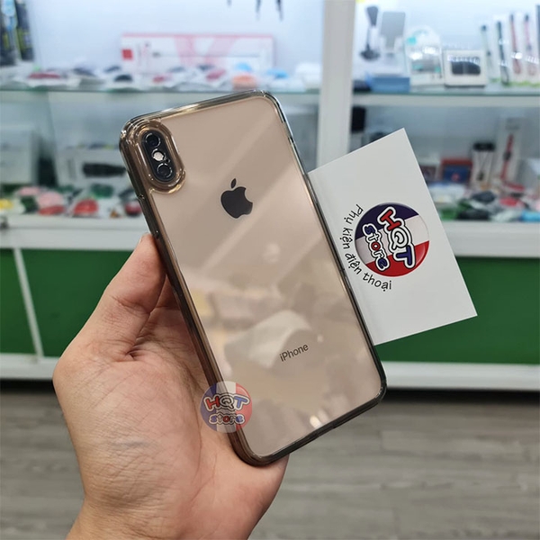 Ốp lưng kính trong suốt Likgus Crystal cho IPhone XS Max / XS / X / XR