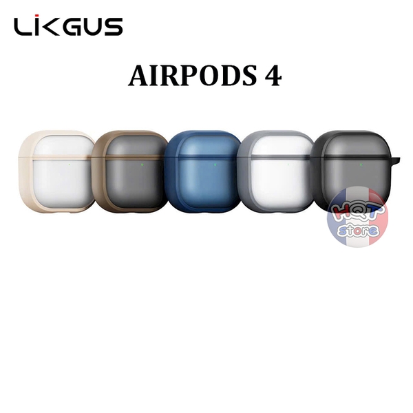 Ốp Lưng Likgus Matte Case cho tai nghe Airpods 4 nhám chống vân tay
