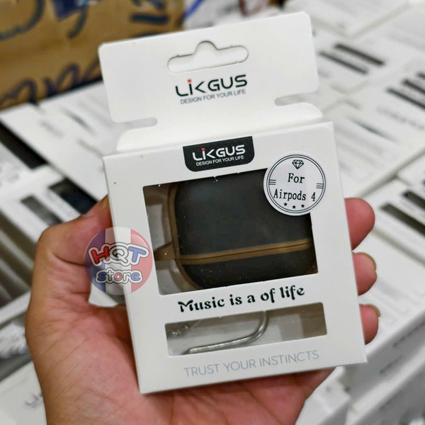 Ốp Lưng Likgus Matte Case cho tai nghe Airpods 4 nhám chống vân tay