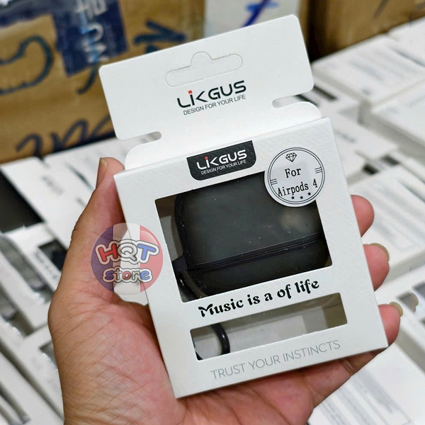 Ốp Lưng Likgus Matte Case cho tai nghe Airpods 4 nhám chống vân tay