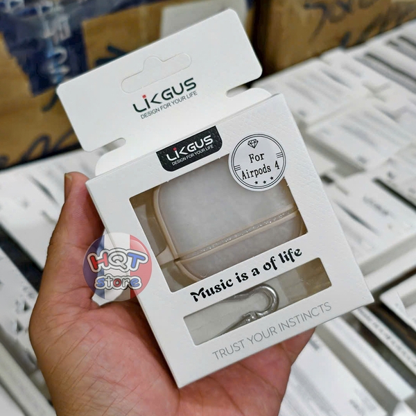 Ốp Lưng Likgus Matte Case cho tai nghe Airpods 4 nhám chống vân tay