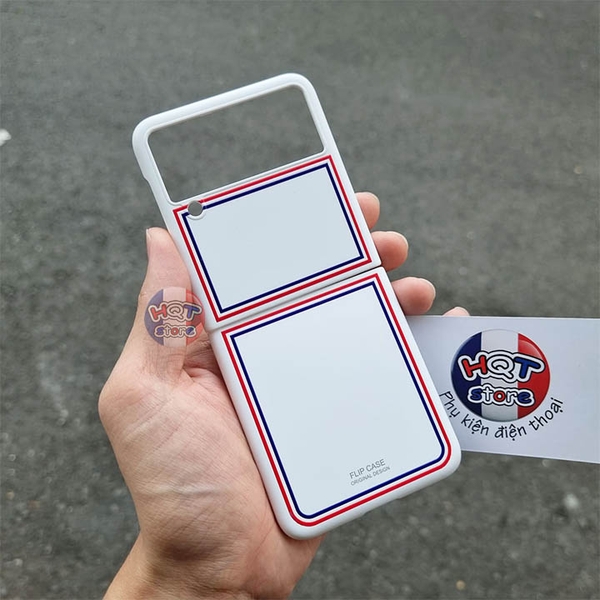 Ốp lưng Likgus Thom Browne Matte White cho Samsung Galaxy Z Flip 3