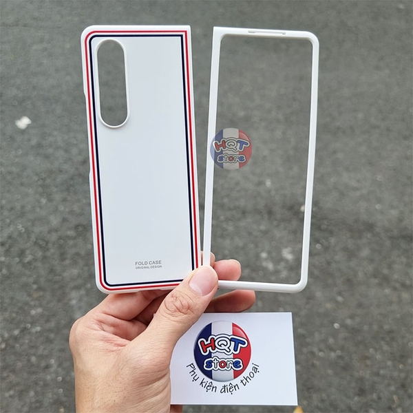 Ốp lưng Likgus Thom Browne Matte White cho Samsung Galaxy Z Fold 3