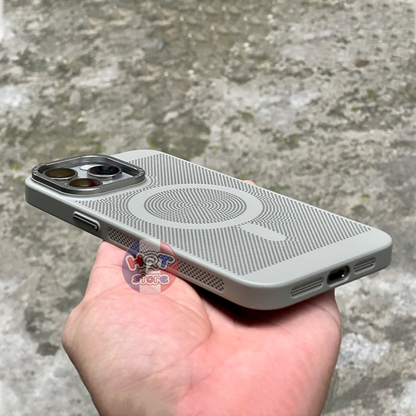Ốp lưng lưới tản nhiệt Likgus Gleam Mag cho IPhone 15 Pro Max / 15 Pro