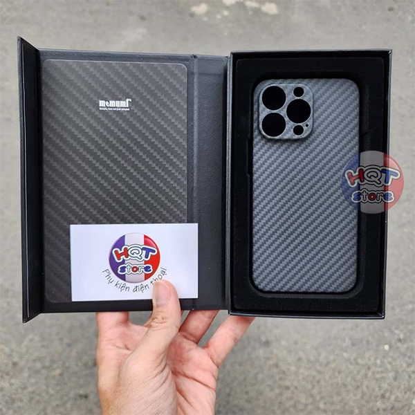 Ốp lưng Memumi Aramid Fiber Case IPhone 13 Pro Max / 13Pro sợi carbon