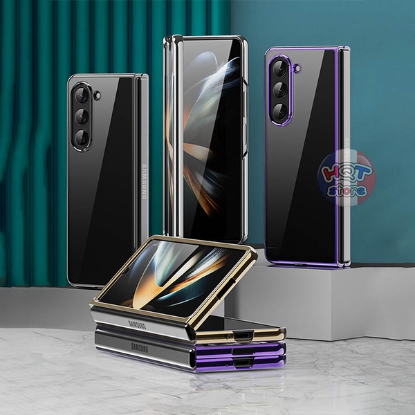 Ốp lưng mỏng trong suốt viền màu Likgus Glitter Case Samsung Z Fold 5