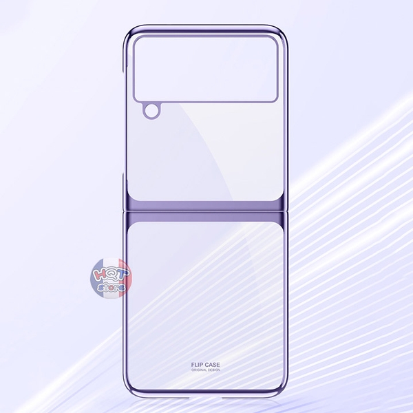 Ốp lưng mỏng trong viền màu Likgus Clear Cover Samsung Galaxy Z Flip 3