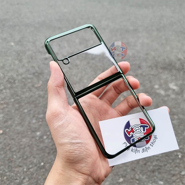 Ốp lưng mỏng trong viền màu Likgus Clear Cover Samsung Galaxy Z Flip 3