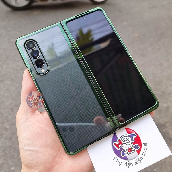 Ốp lưng mỏng trong viền màu Likgus Clear Cover Samsung Galaxy Z Fold 3