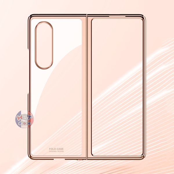 Ốp lưng mỏng trong viền màu Likgus Clear Cover Samsung Galaxy Z Fold 3