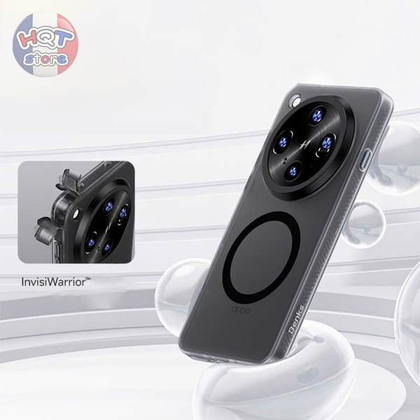 Ốp lưng nhám mờ Benks Lucid Armor cho OPPO X8 Ultra chống bám bẩn