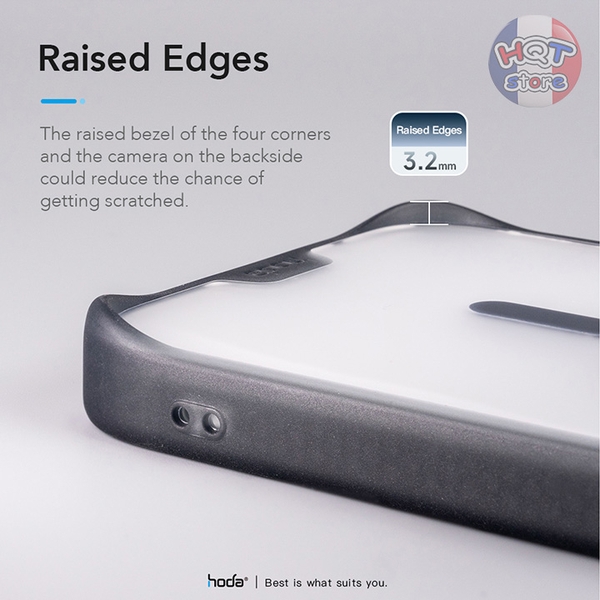 Ốp lưng nhám mờ HODA Rough Case Magsafe cho IPhone 15 Pro Max / 15 Pro